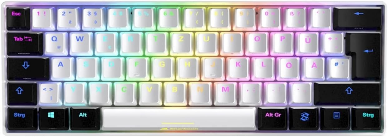 SHARKOON TECLADO GAMING SKILLER SGK50 S4 KAILH RED ES BLANCO