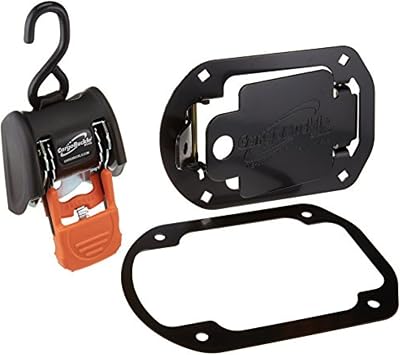 CargoBuckle F18804 G3 Flush Mount Retractable Tie-Down Kit, Hardware 1-Pack | Includes Flush Mount and Hardware, Retractable Strap Stores behind Trap Door, 3,500 lb Break Strength, for Trailer Cargo Use.