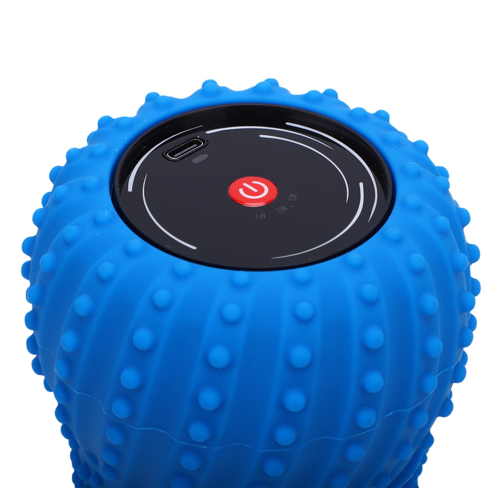 ZJchao Peanut Yoga Roller Ball Bola de Masaje Eléctrica para Liberación Miofascial de Tejido Profundo con de Sonido Incorporado Batería Recargable de 800 Mah (BLUE)