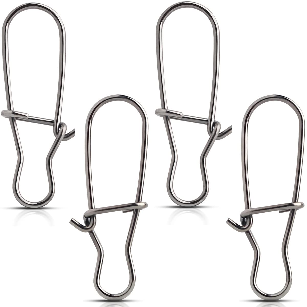 HTHYLUREBall Bearing Snap Swivel Nice snap Stainless Steel Connector Barrel Swivel Tackle High Strength Coastlock Clips Corrosion Resistant Trout