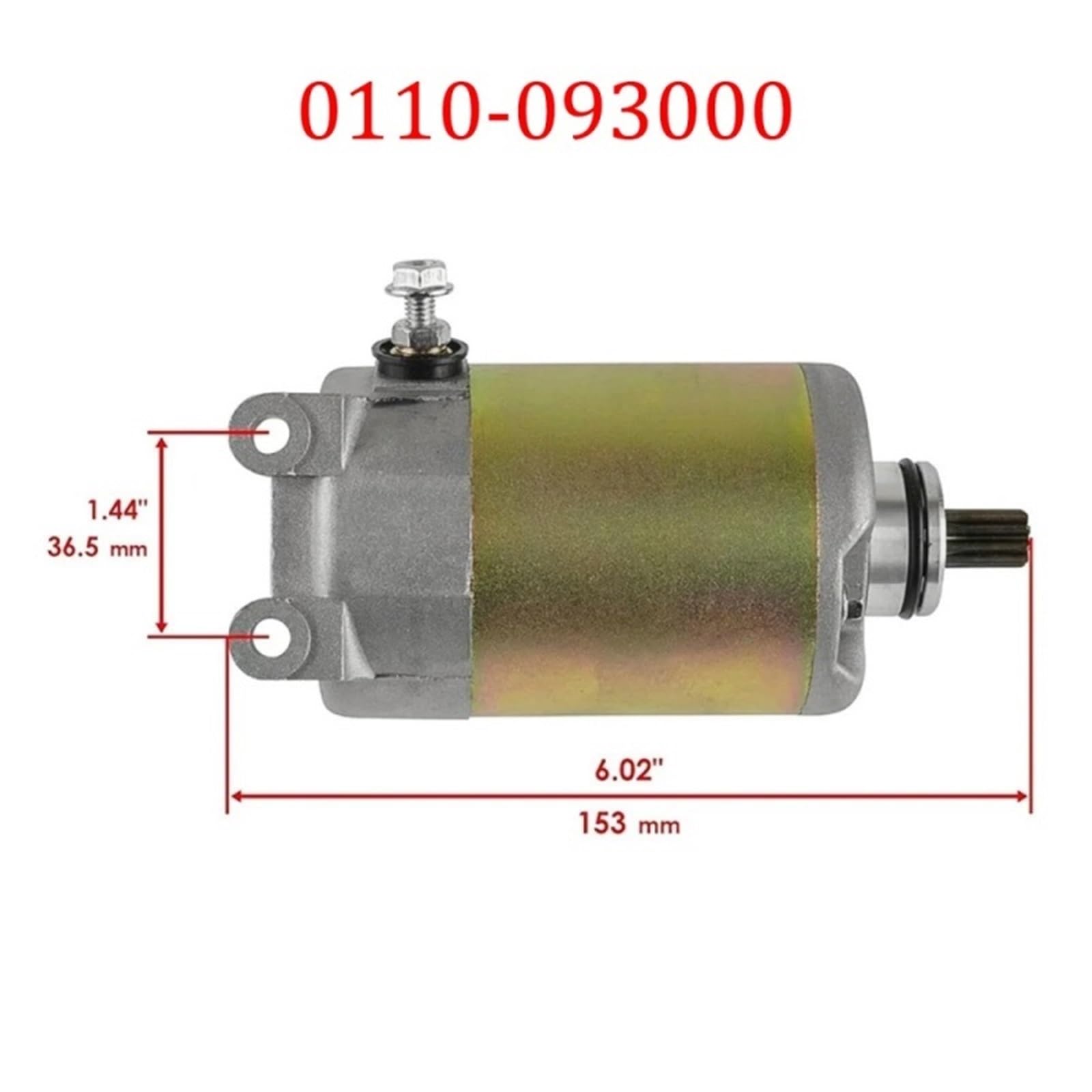 Motorino Di Avviamento Per CFmoto Moto V3 V5 MC250 Scooter Parti Numero 0110-093000 Avviatore motore