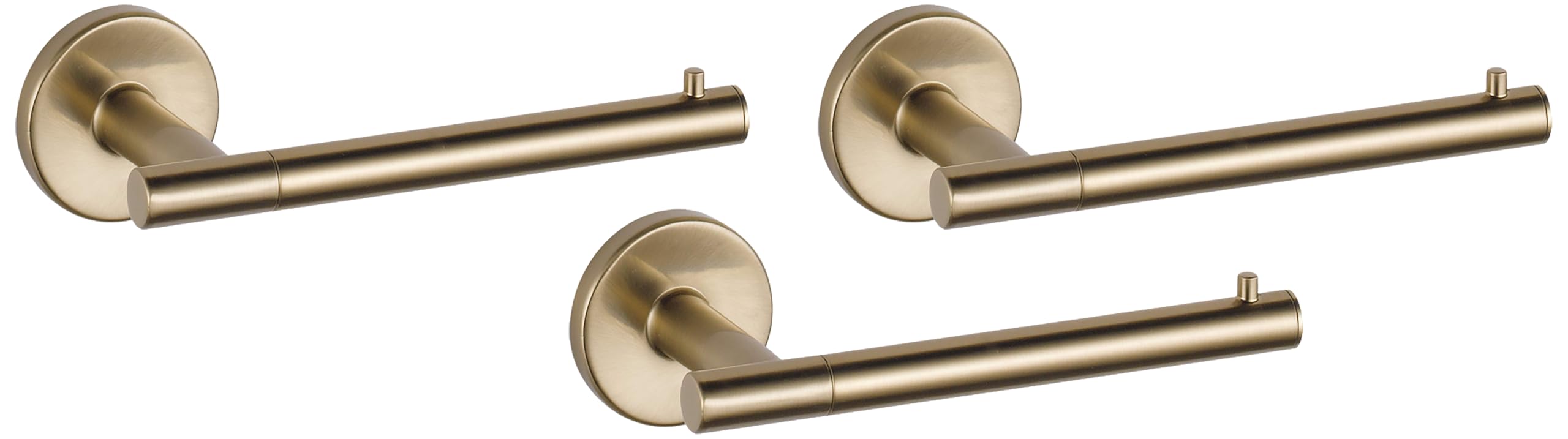 Delta Single Post Toilet Paper Holder | Champagne Bronze | Wall Mount | Trinsic Bathroom Accessories (Pack of 3)