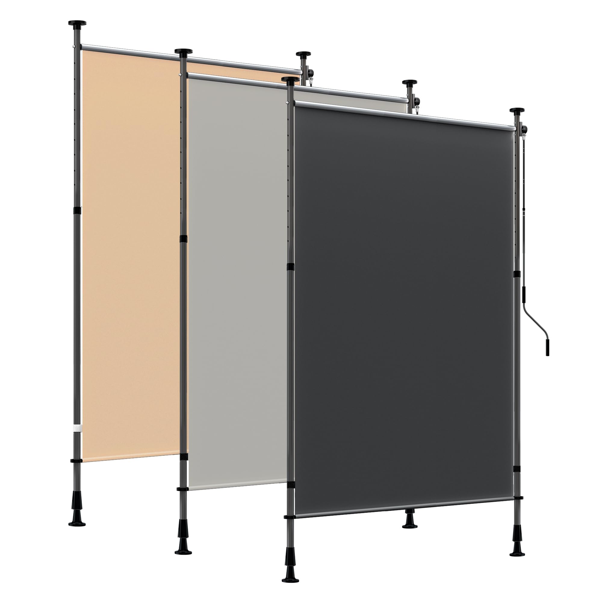 HOMEDEMO Tenda da Sole Verticale Regolabile 200x(220-310) cm Antracite Impermeabile Anti-UV