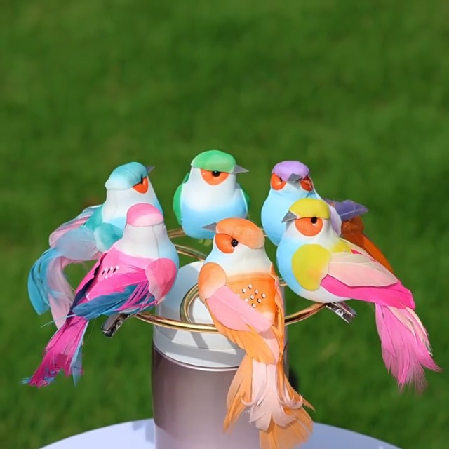 Buy lwingflyer 2pcs Artificial Simulation Foam Bird,White Feather Dove Ornaments DIY Craft Decoration Party Accessories (Small White Dove) Online at Low Prices in India