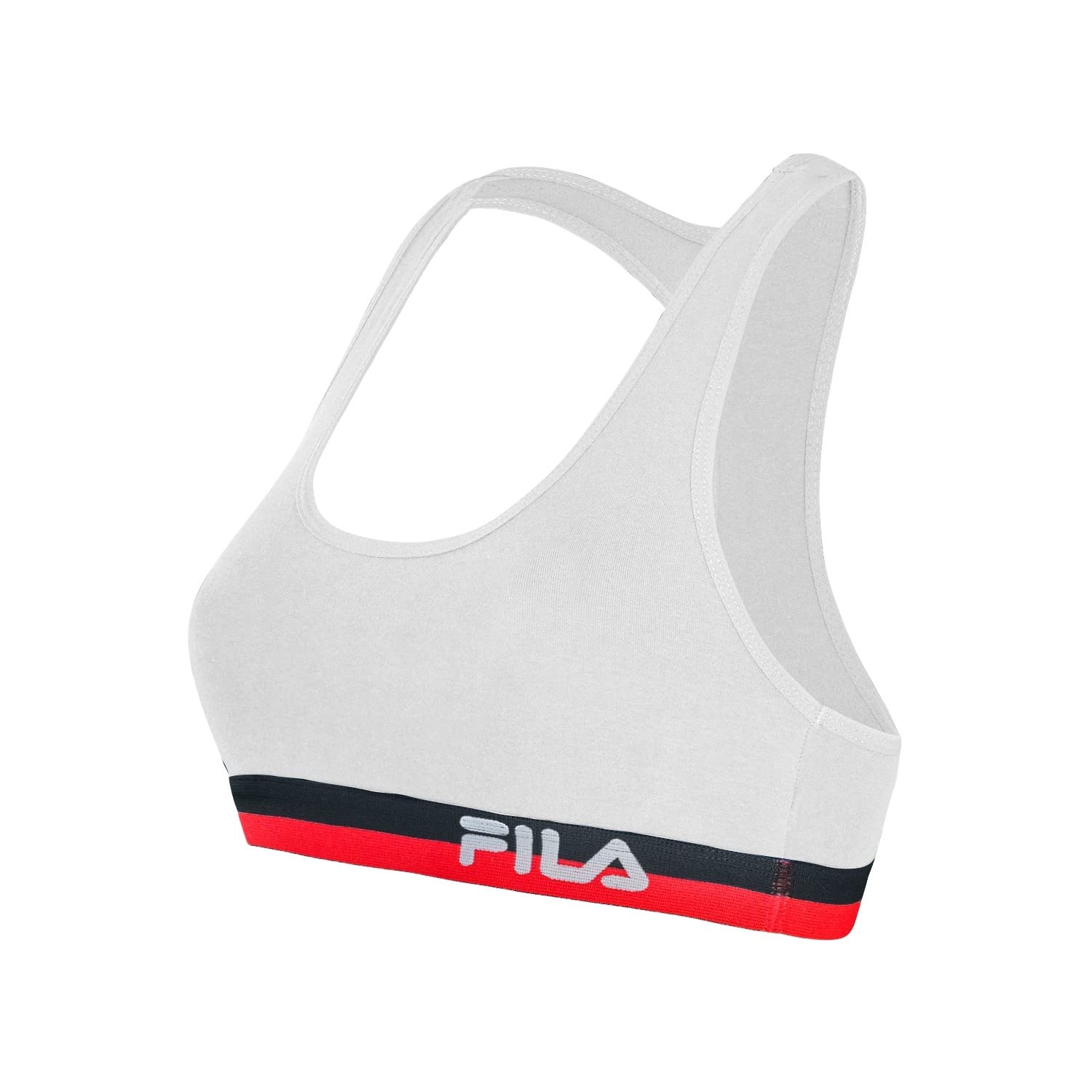 FILA Sujetador Deportivo Mujer algodón, Ropa Deportiva, Gym y Yoga (lote de 3)