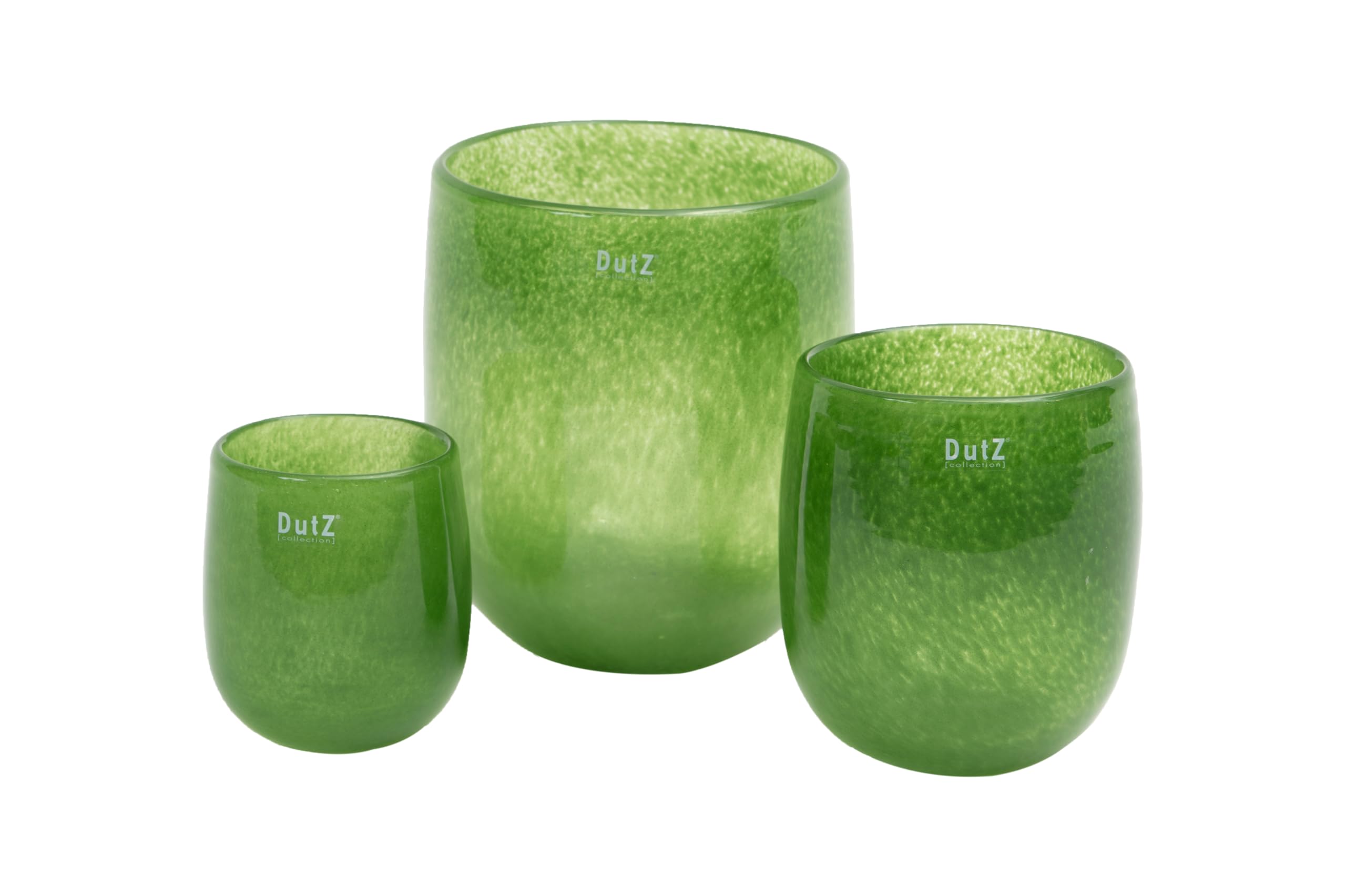 Dutz Barrel Junnle Mouth Blown Glass Vase, Extra Large, 32 x 27 cm (H x D) Home & Kitchen