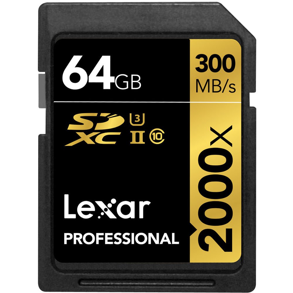 Lexar LEXEP LSD64GCRBEU2000R Progettato per fotografi professionisti e videografi, così come gli appassionati di foto e video, l'alta velocità, ()