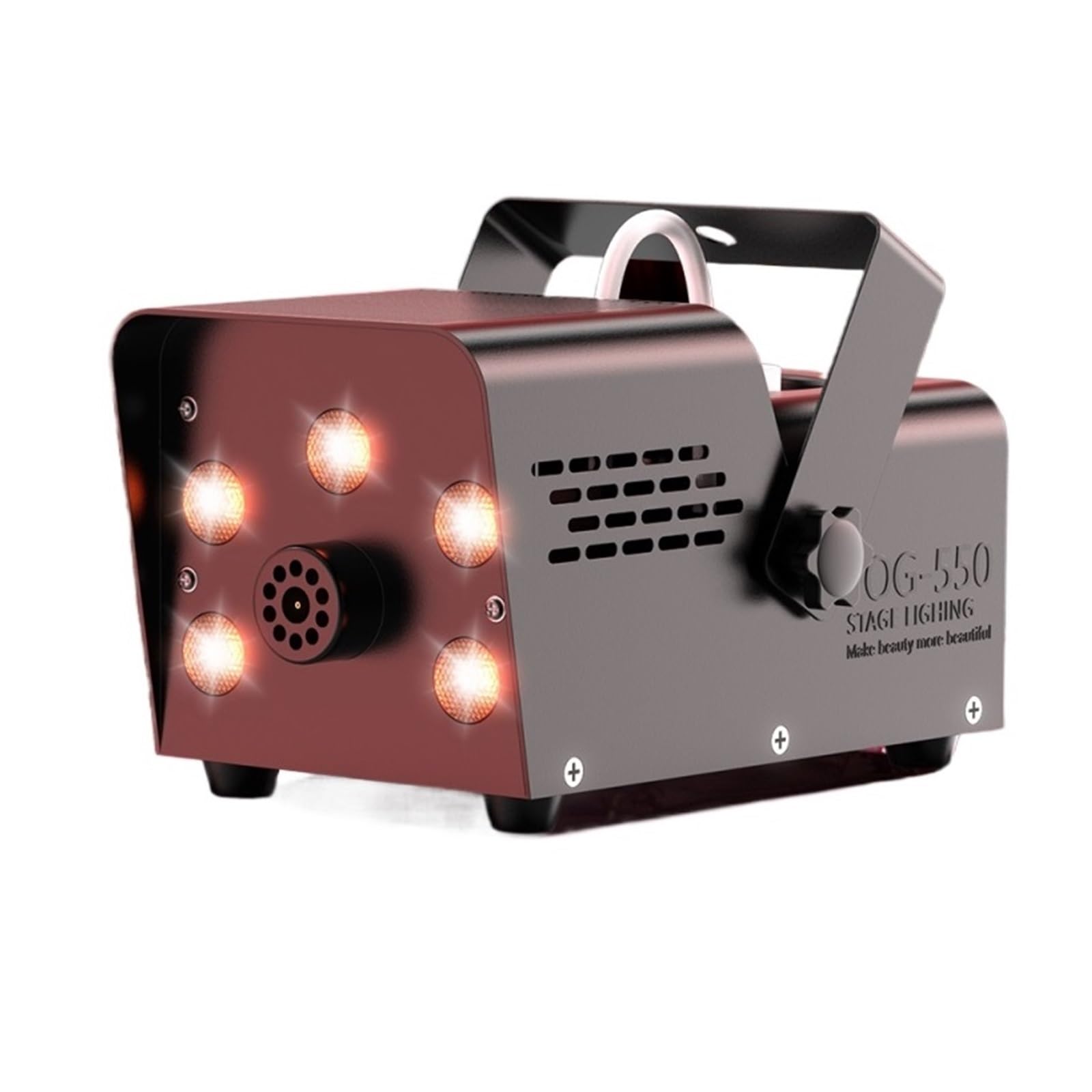 Macchina Del Fumo RGB Colorata Da 600 W Con 5 LED, Eiettore Di Nebbia, Effetto Palco, Attrezzatura For DJ For Matrimoni, Halloween E Spettacoli Risparmio Energetico Potente