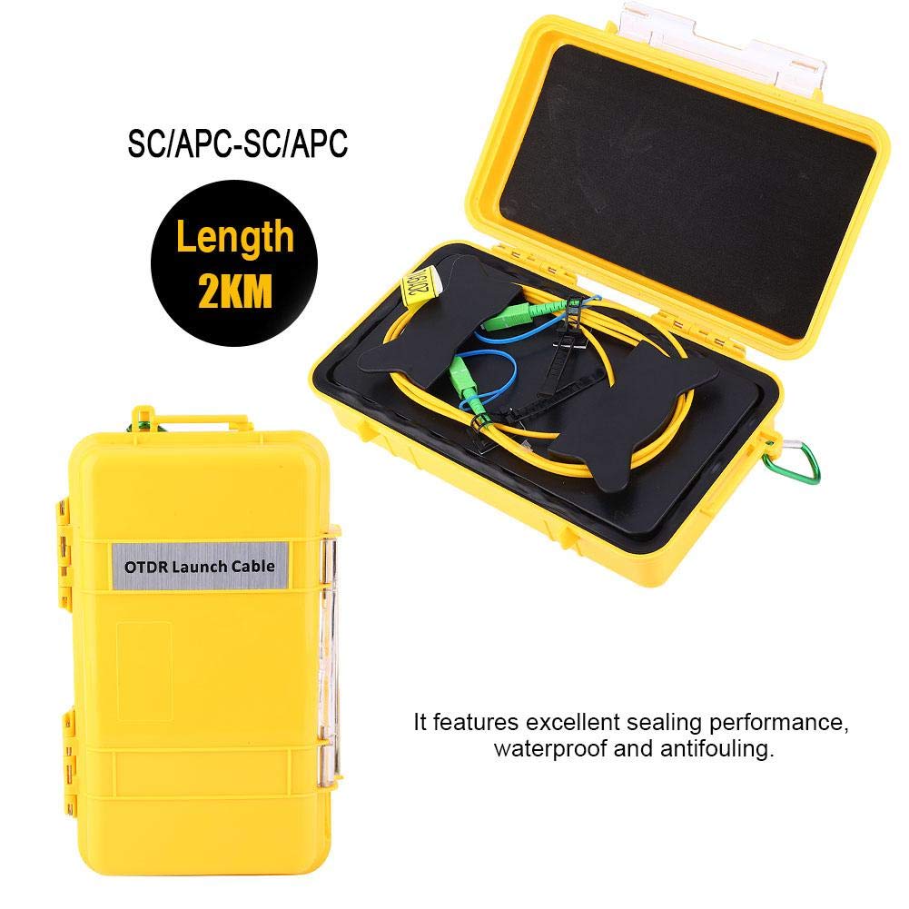 OTDR Launch Cable Box SM SC/APC-SC/APC 2km Dead Zone Eliminator Optical Fiber Ring with 2000M OTDR Extension Cord