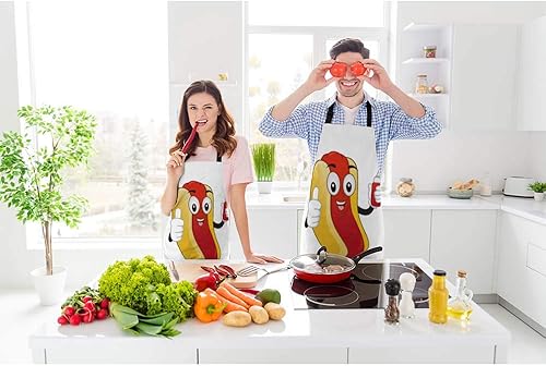 Vista 19 de MaJiang Tiles - Delantal de chef de 27 x 31 pulgadas, con diseño de puntos de bambú, personajes del 1 al 9 y Honors Mahjong sin bolitas