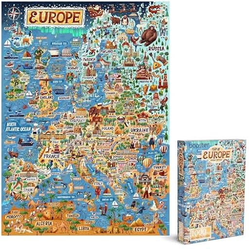 Rompecabezas para Adultos, 1000 Piezas, Mapa de Europa, Rompecabezas Europeo de 1000 Piezas para Adultos y niños, Regalos de geografía bopster | Ya disponible en tu tienda friki favorita! En mundofriki.es! Rompecabezas para Adultos, 1000 Piezas, Mapa de Europa, Rompecabezas Europeo de 1000 Piezas para Adultos y niños, Regalos de geografía bopster | Ya disponible en tu tienda friki favorita! En mundofriki.es!