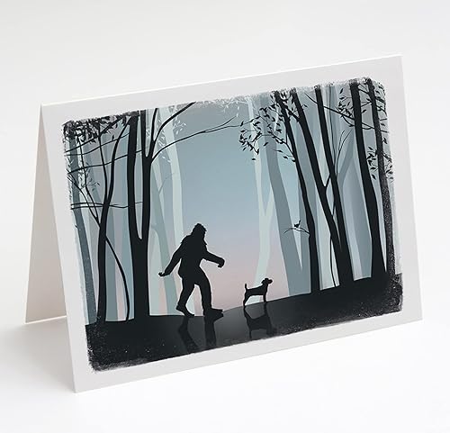 Miniatura 3 de Breed Collection Tarjetas de felicitación y sobres de Cocker Spaniel y Bigfoot  Paquete de 8  Tarjetas de notas en blanco tamaño A2  48 razas