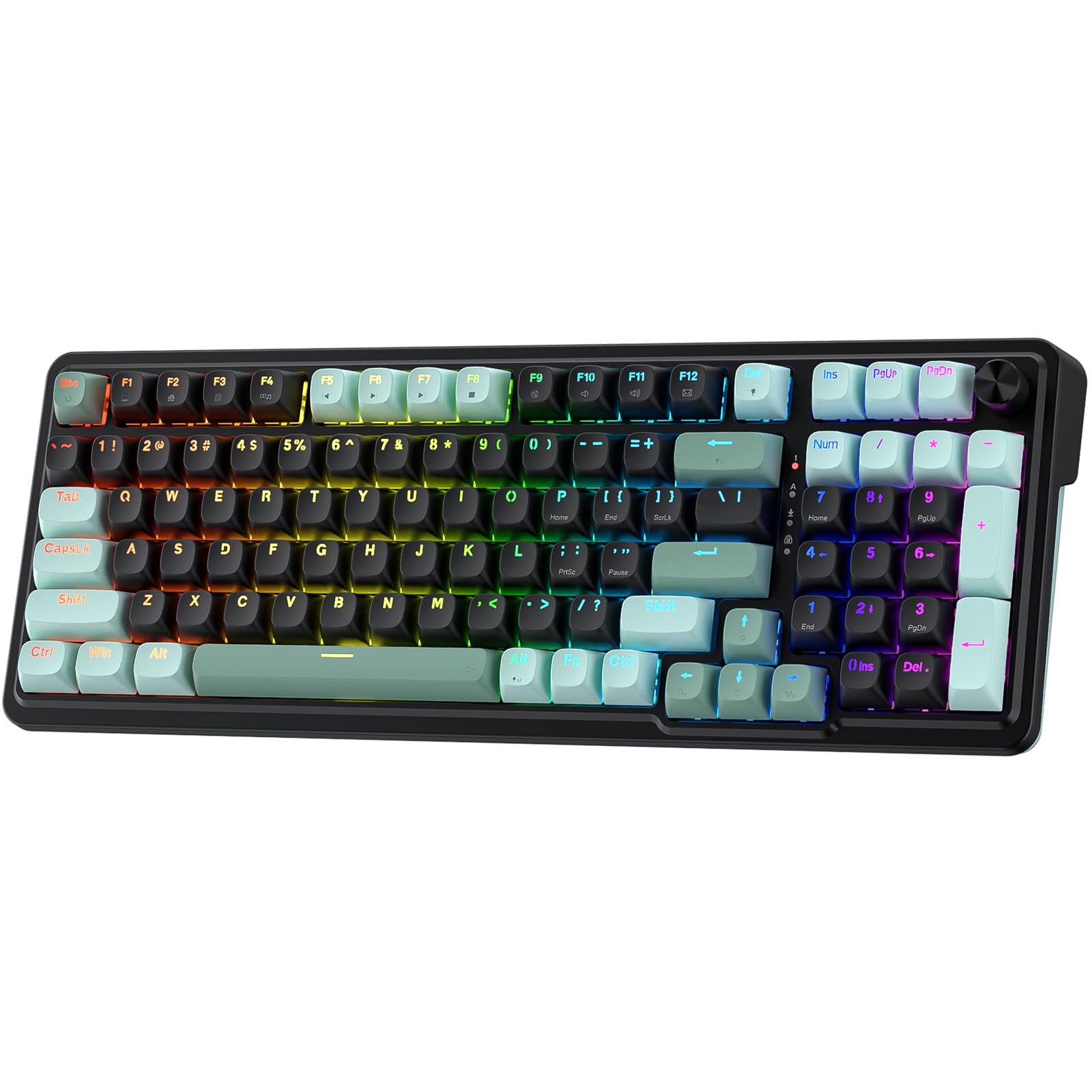 Redragon K686 HE Rapid Trigger Gaming Keyboard, 8K Wired Mechanical Keyboard w/Next-Gen UltraMag 100% POM Silky Magnetic Switch, Dual-Module Floating Patent Structure Design, 2-Layer Noise Dampening Dark Jade (HE Version)