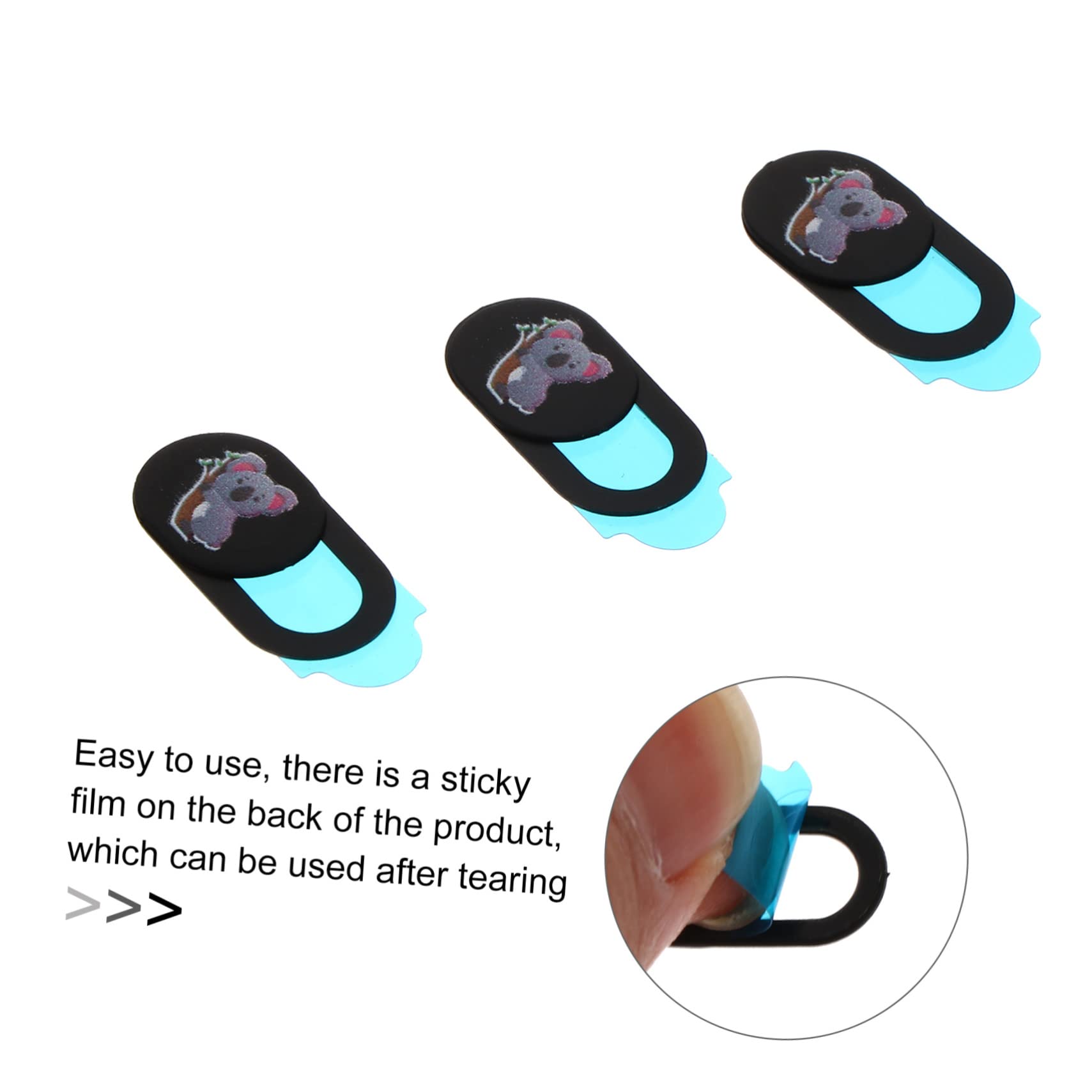 3piezas Cubiertas para Webcam De Privacidad Diseño De Protección Deslizante para Laptop Pc y Tablets Instalación Accesorios para Seguridad Línea