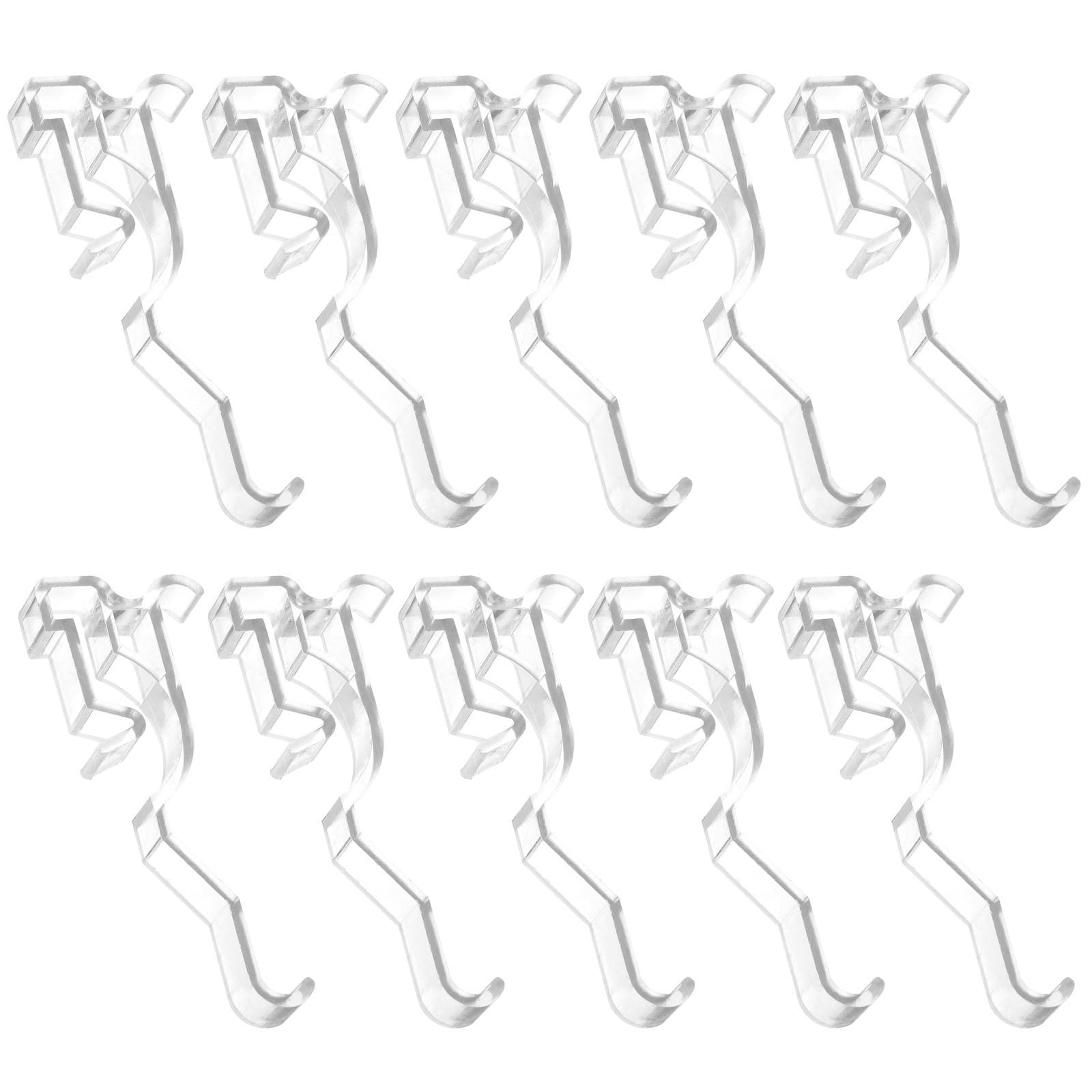 20 Pcs Sheer Curtains Clear Valance Clip Vertical Blinds Replacement Parts Retainer Clips