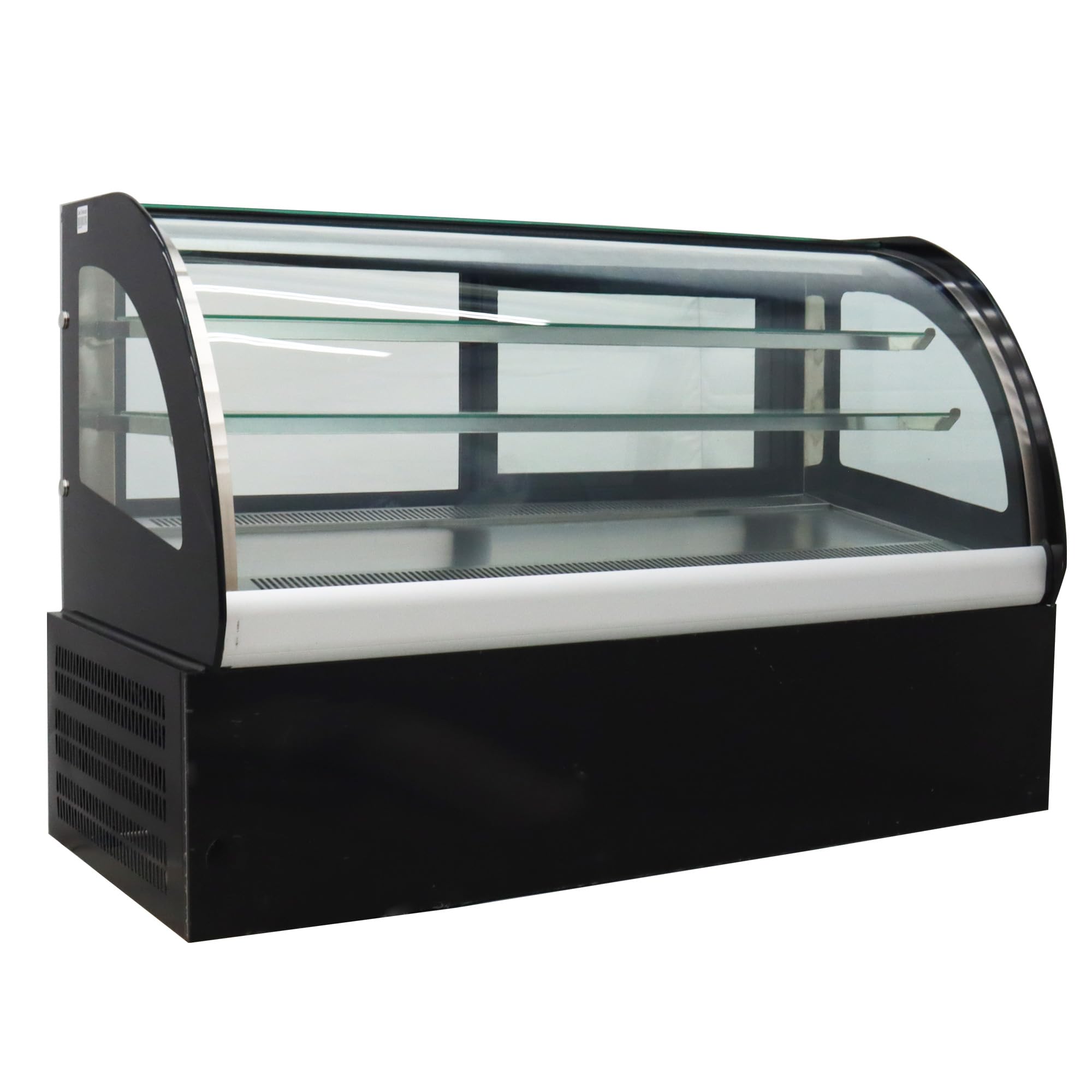 HQHAOTWU Desktop Refrigerated Cake Display Cabinet Commercial Air Cooling Showing Case Bakery Food Showcase for Fruit Cookies with LED Light 220V