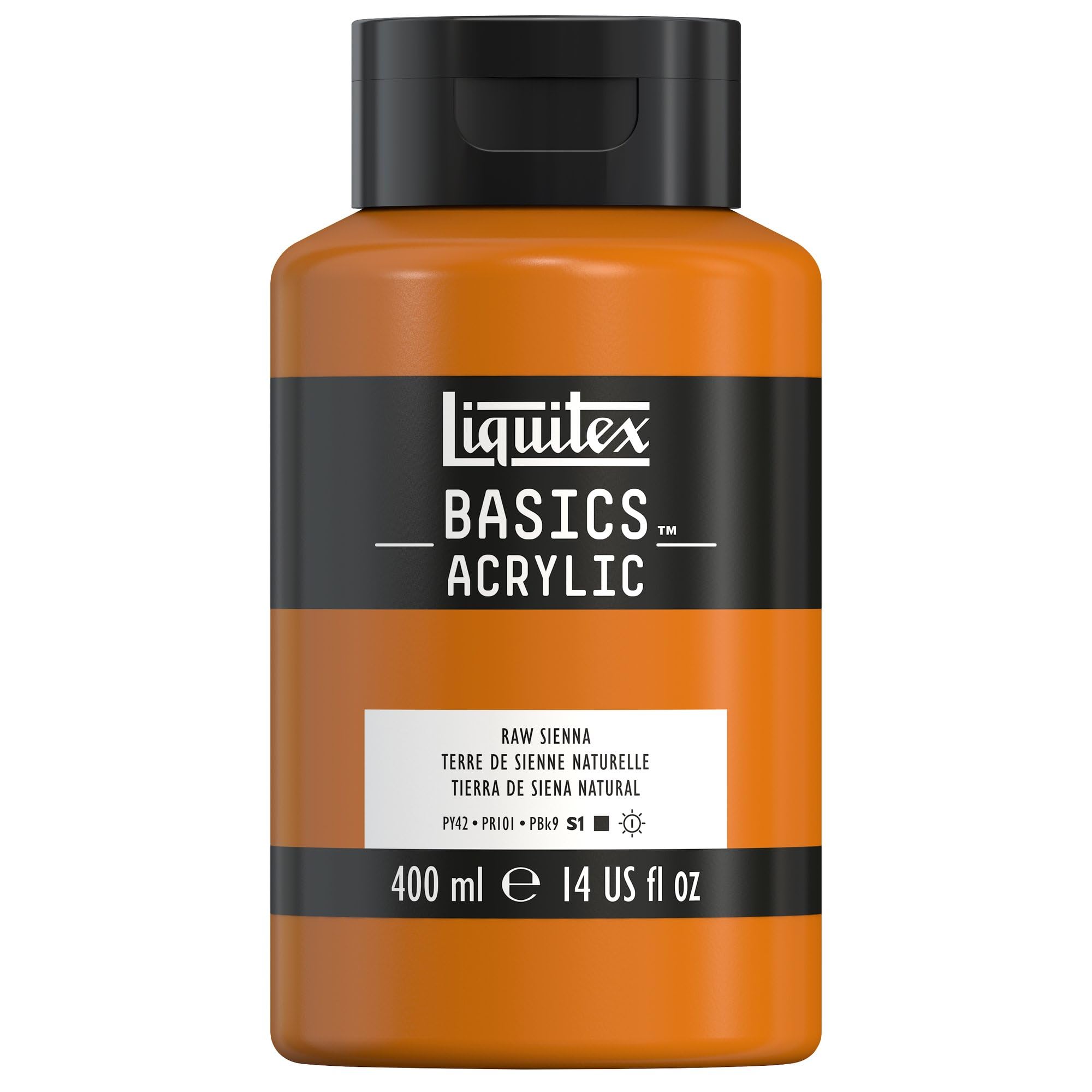 LIQUITEX Basics Acrylic Paint, Raw Sienna, 400 ml Bottle