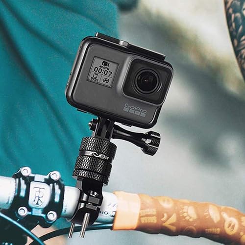 Miniatura 4 de HSU Kit de montaje de manillar de bicicleta de aluminio y brazo de extensión para cámaras de acción