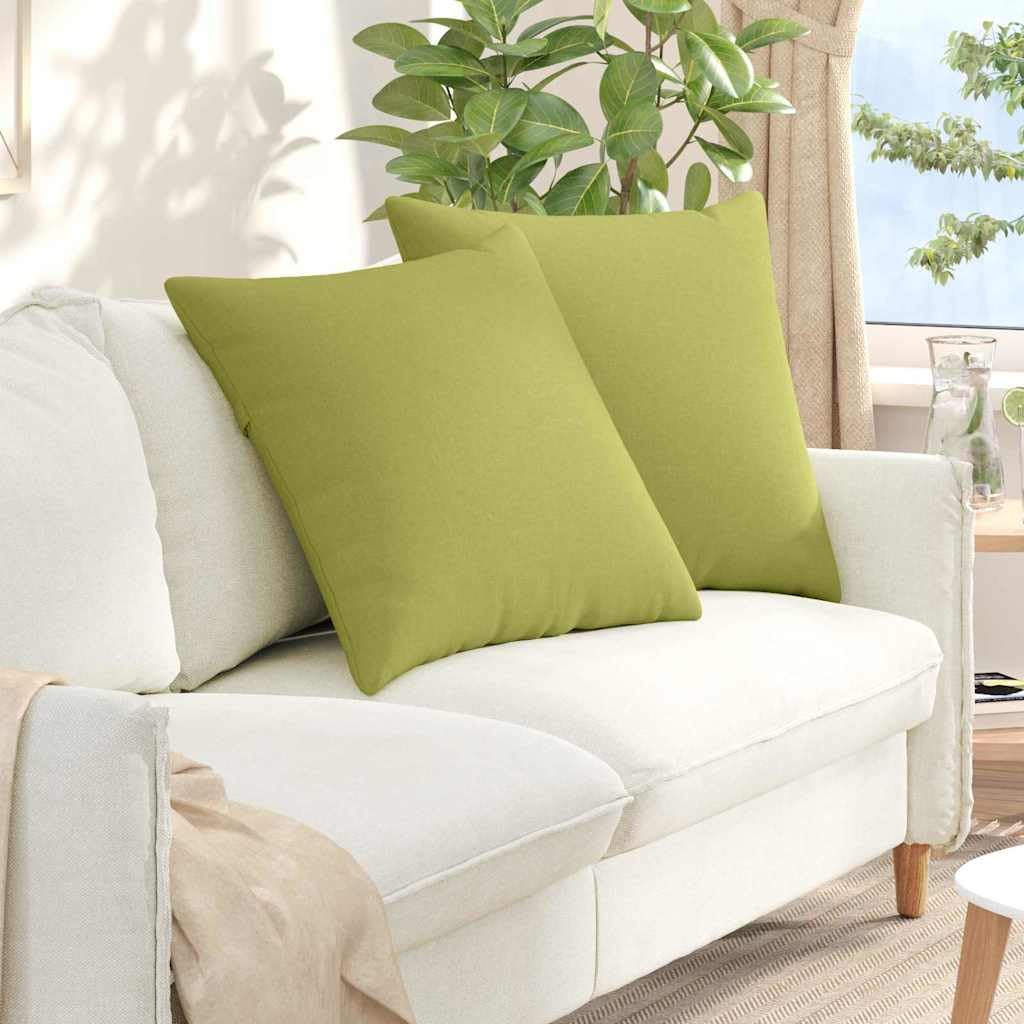 Cojines para sofá decorativos verde claro de 60 x 60 cm idóneos para salón acogedor y dormitorio