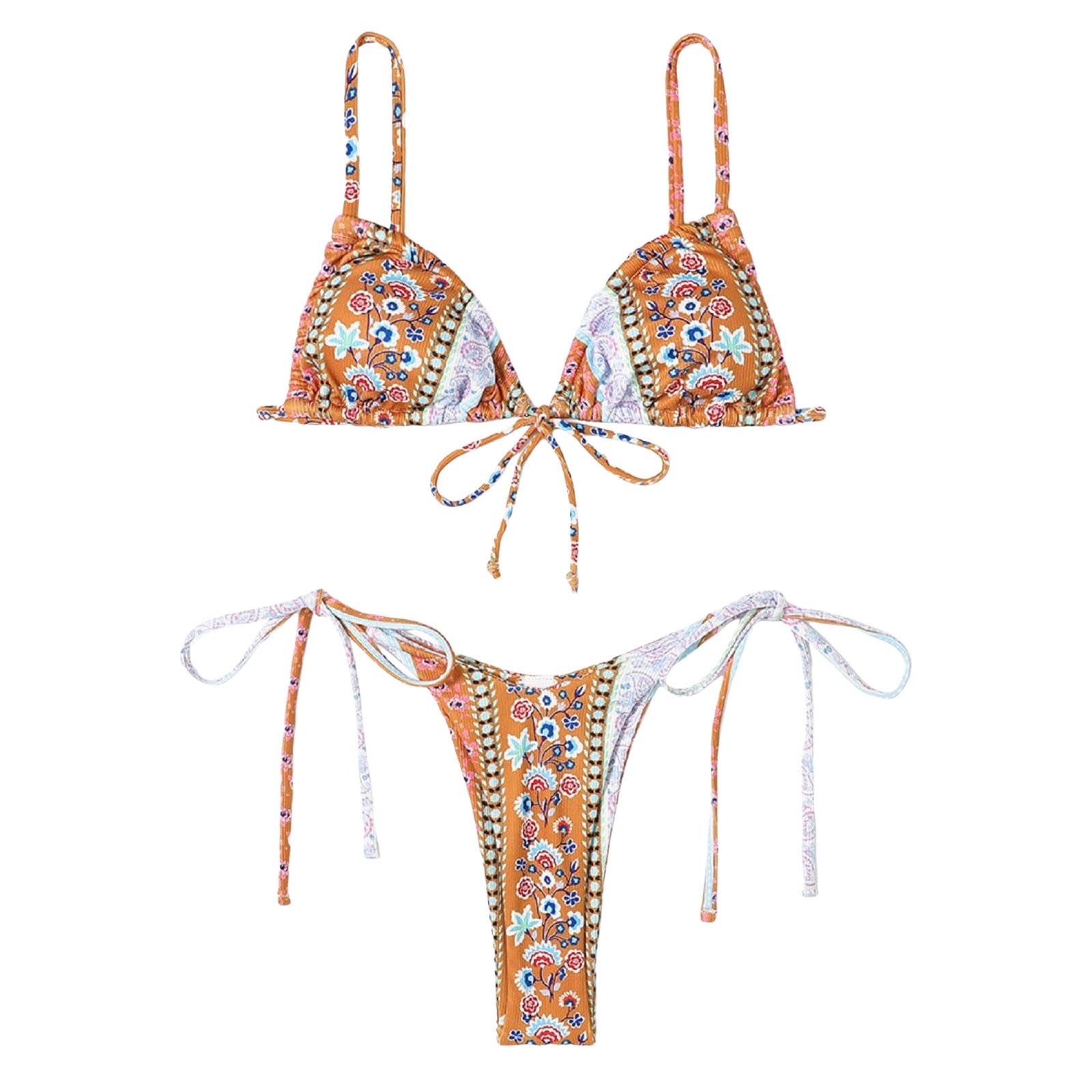 Bikini Sexy 2026 Costume da Bagno Donna Push Up Perizoma Brasiliano Abbigliamento Spiaggia, Verde, S