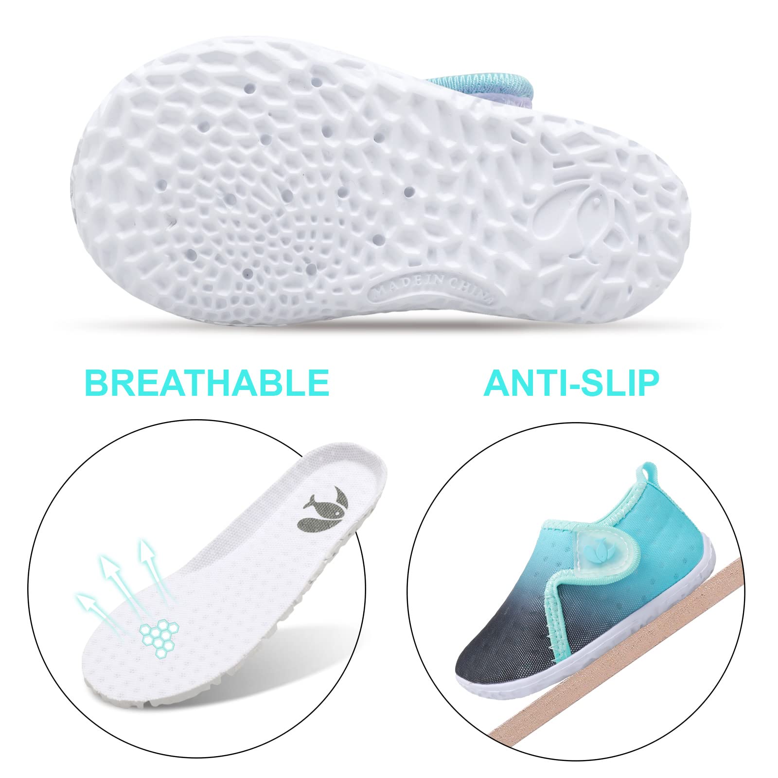 FEETCITY Scarpe da acqua da uomo da donna, calzini ad asciugatura rapida, da spiaggia, surf, nuoto, scarpe da ginnastica a piedi nudi, barca, yoga