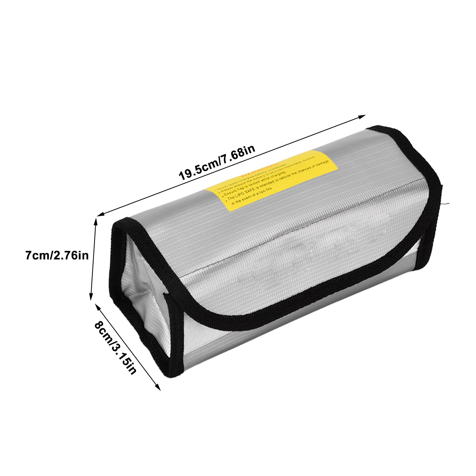 Sac De Sécurité Pour Batterie Lipo - Anti-déflagrant Et Ignifuge - 22x12x15.5cm - Charge Et Stockage