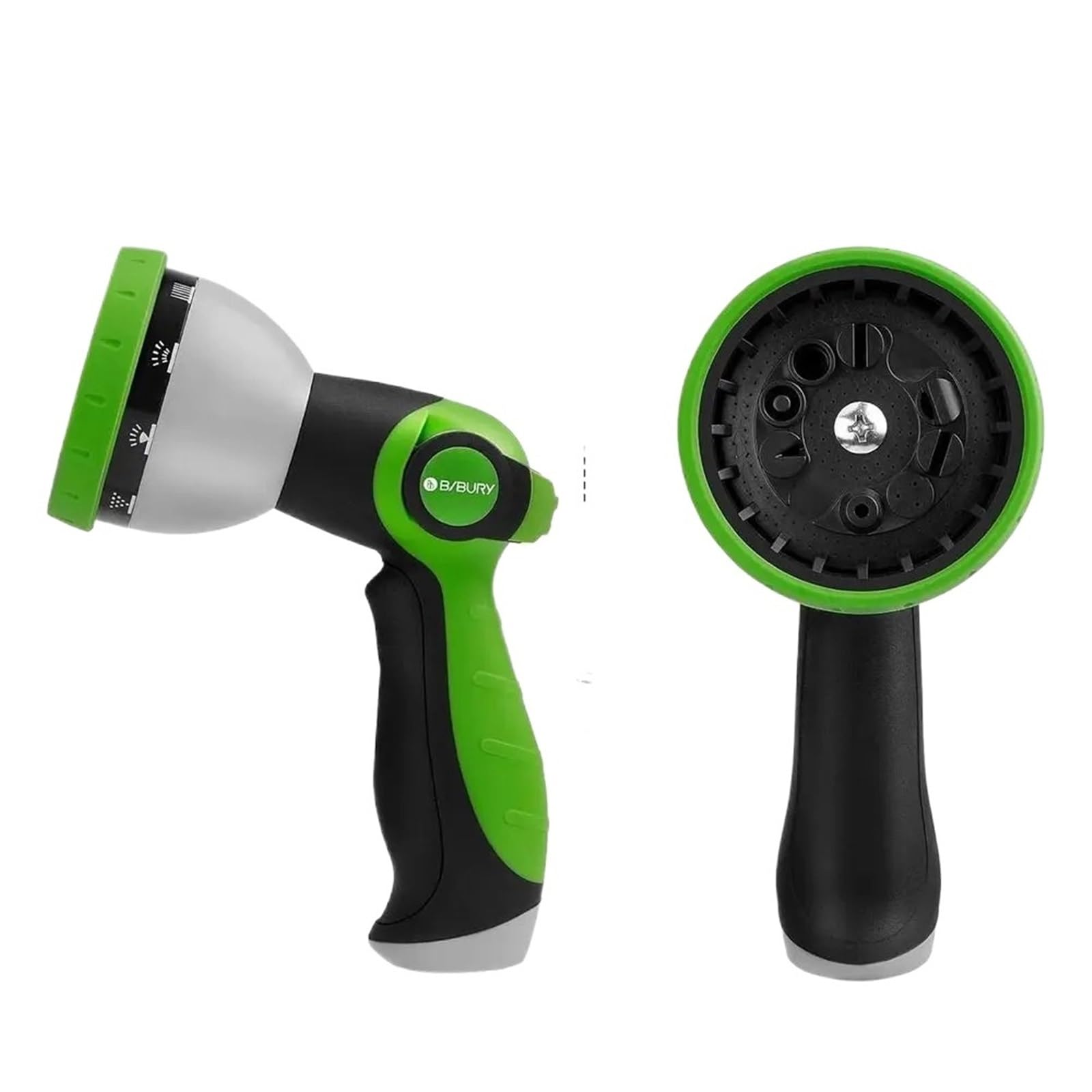 Lcvzxcfkx One Color Water Hose Nozzle Sprayer, Hand Sprayer With 10 Watering Settings