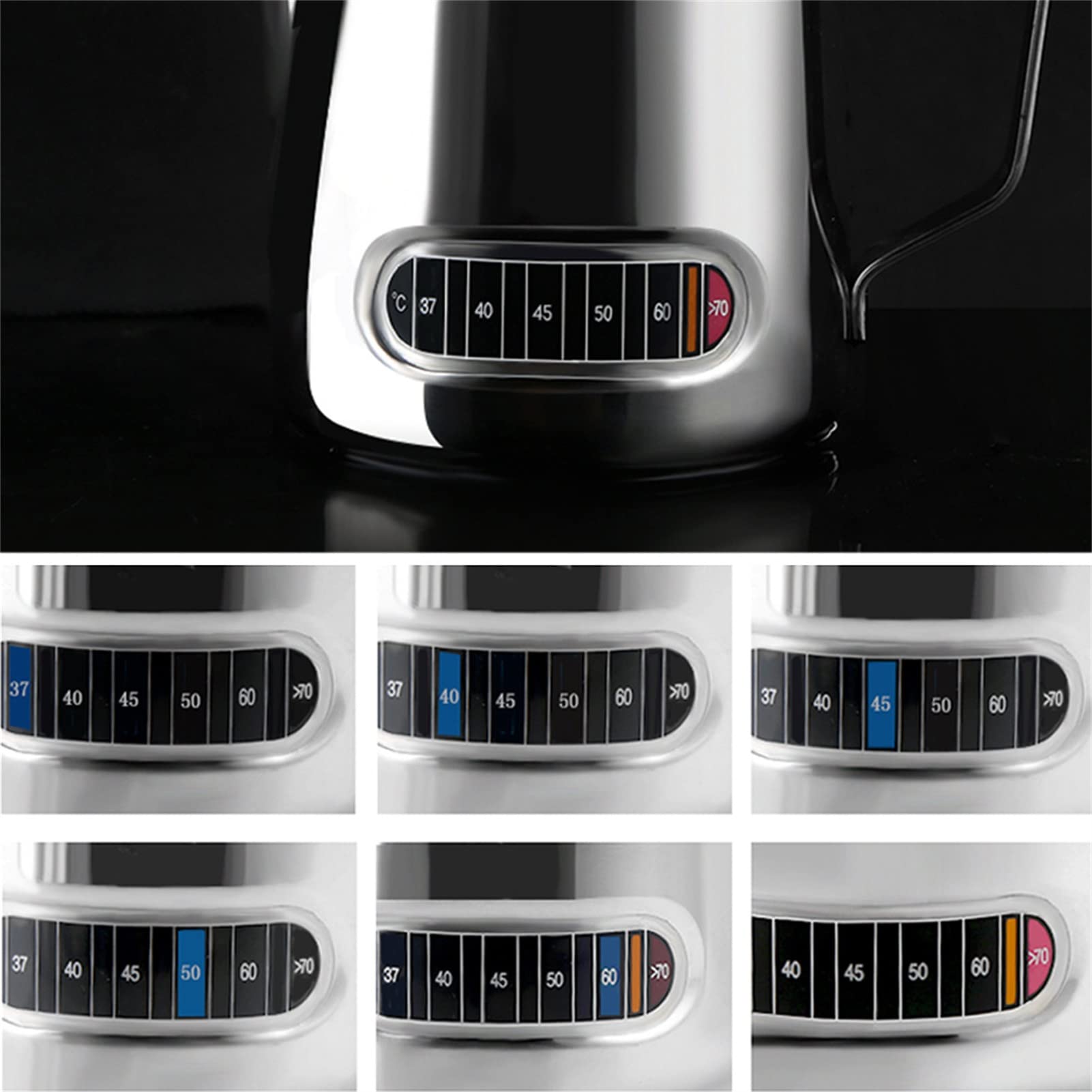 3 stuks zelfklevende thermometerstrip, koffiekopje