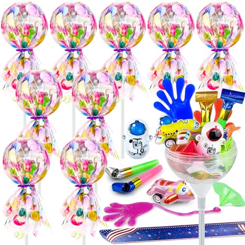 PPXMEEUDC 10 Pack Giant Lollipop Goodie Bags Fun Party Favors Birthday Return Gifts Classroom Prizes Candy Treats for Events