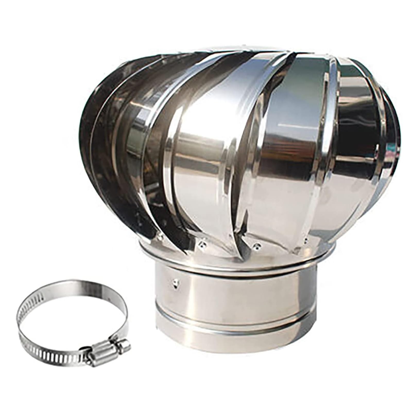 Rejilla ventilación, Chimenea, Techo De Cobertizo/ Invernadero/ Granjas Extractor De Aire 100 150 160 200 280 300 CM, Chimenea/ Humos/ Secadora Ventilador De Turbina De Salida De Aire ( Size : 110mm/4