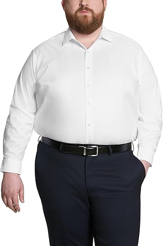 Kenneth Cole Unlisted - Camisa de vestir sólida para hombre, talla grande y alta, exclusiva de Tienda