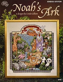 Paperback Noah's Ark: 8 designs by Linda Gillum (CROSS-STITCH) Book