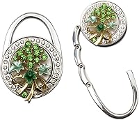 Vista 2 de Grtdrm Hermoso estilo de uva plegable premium bolso bolso bolso percha mesa gancho titular (blanco)