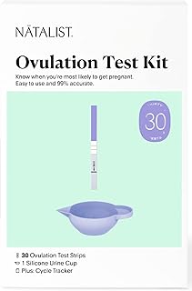 Natalist Ovulation Tests Home Fertility Predictor Kit for Women with Urine Cup, Clear & Accurate Rapid Result Tracker Helps Get Timing Right While Planning for Baby - 30 Count