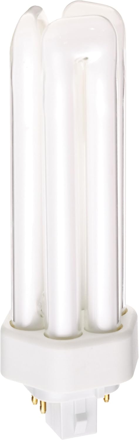 Satco S8352 4100K 32-Watt GX24q-3 Base T4 Triple 4-Pin Tube for Electronic and Dimming Ballasts, White