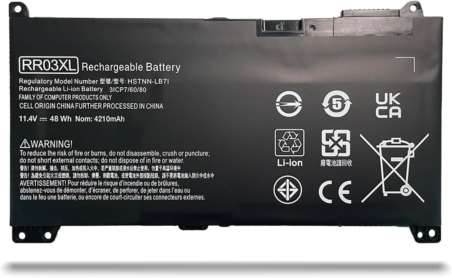 HS04 Batteria 41Wh/2800mAh HS03 Per Laptop HP 807957-001 - Foto 11