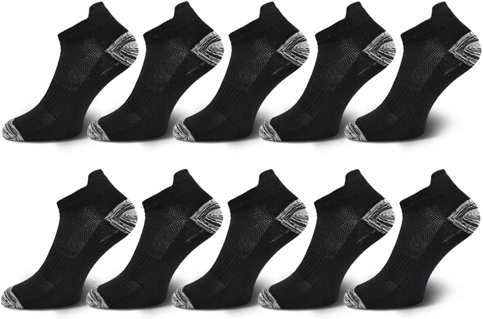 GPPZM 10 Pairs Men's Ankle Socks Sports Cotton Sports Socks