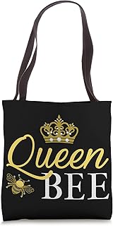 Queen Bee Graphic Beekeeper Hive Beekeping Honey Bee Lover Tote Bag