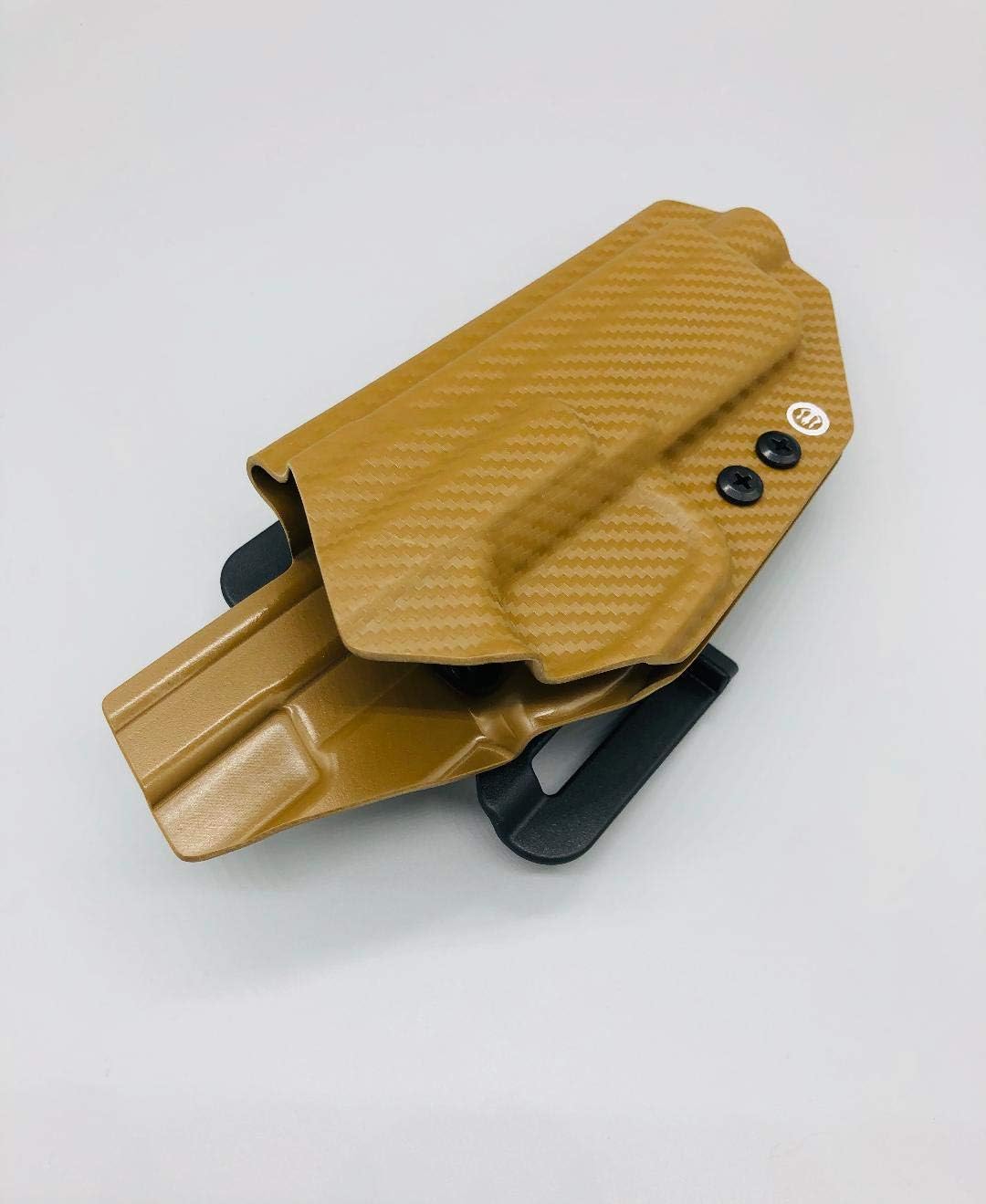 Neptune Concealment OWB Kydex Holster for Springfield Hellcat - Hermes Series w/Speed Clips - Veteran Made USA - Many Colors