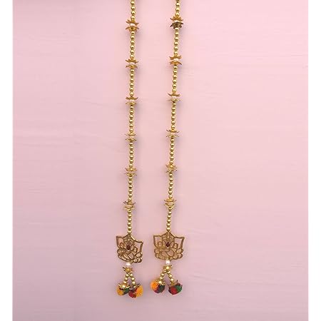 Toran Bandanwar à Suspendre - Décoration Porte Main 91,4 Cm, Motif Ganesha, Pour Diwali Et Fêtes Indiennes