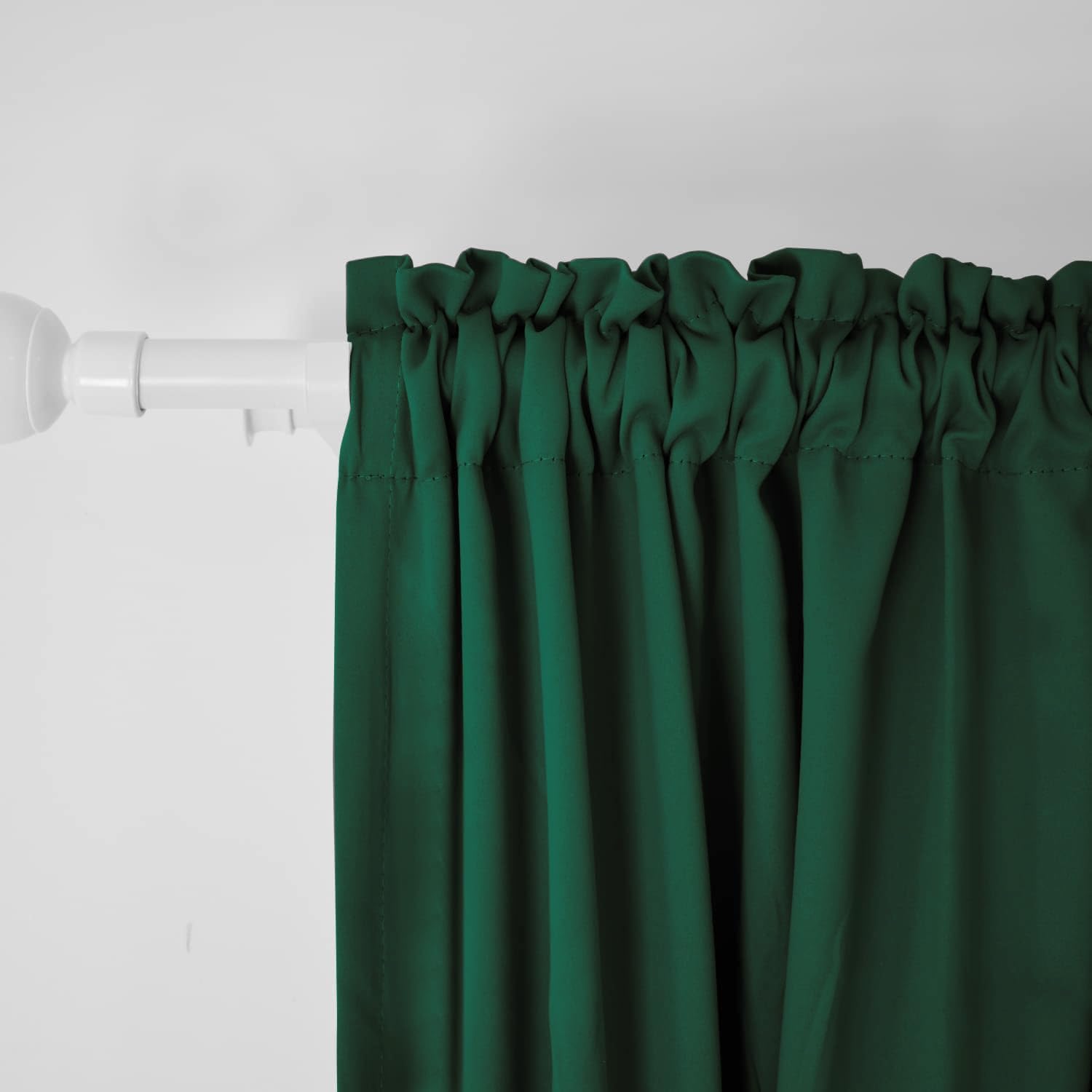 Green Blackout Curtains Room Darkening Window Curtains Thermal Insulated 120 inches Length Extra Long Home Decor Living Room Bedroom 52W by 120L Set 2 Panels Rod Pocket