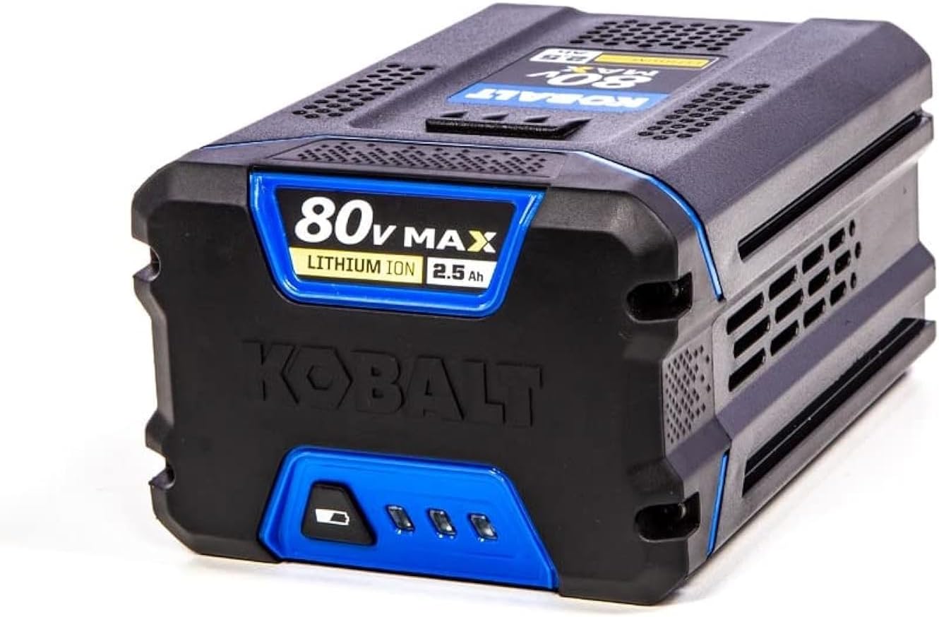 Kobalt 80-volt 2.5-Amp Hours Rechargeable Lithium Ion Cordless Power Equipment Battery KB 2580-06