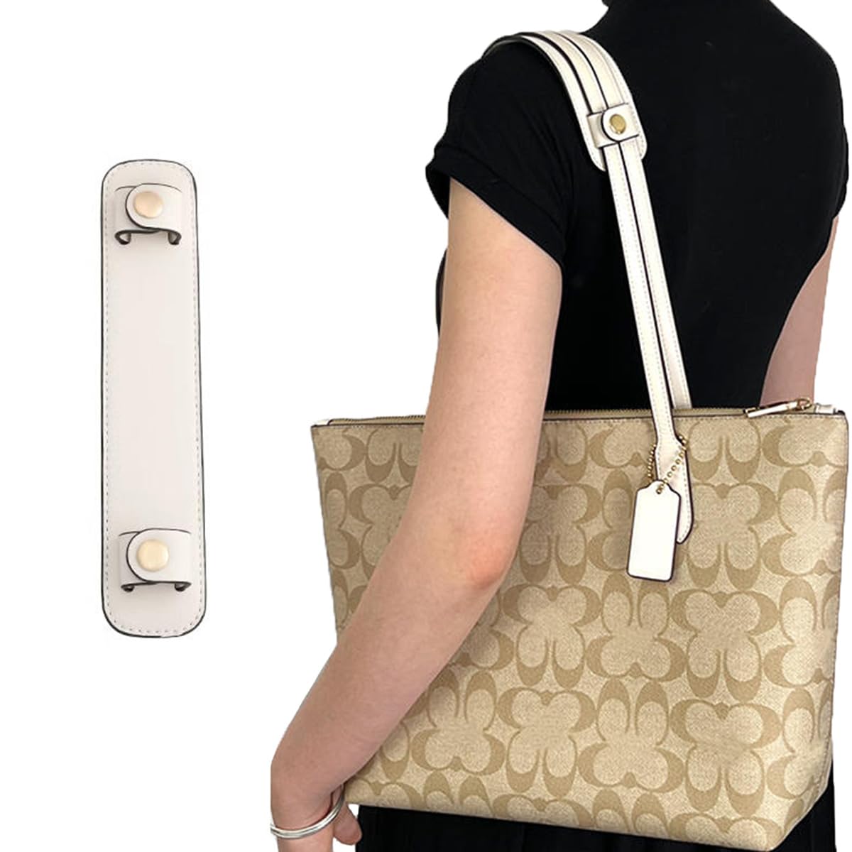 Jiesinlov Microfiber Leather Shoulder Strap Pads Replacement Cushion Strap Covers for Tote Bags Detachable