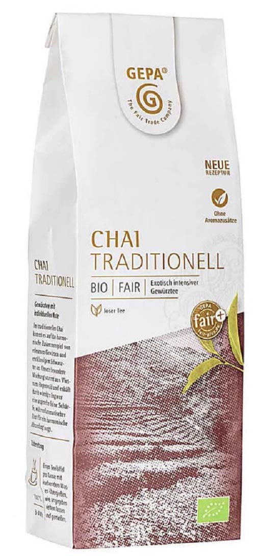 Gepa Bio Chai Tee Traditionell - Lose - 1 Karton ( 5 x 100g )