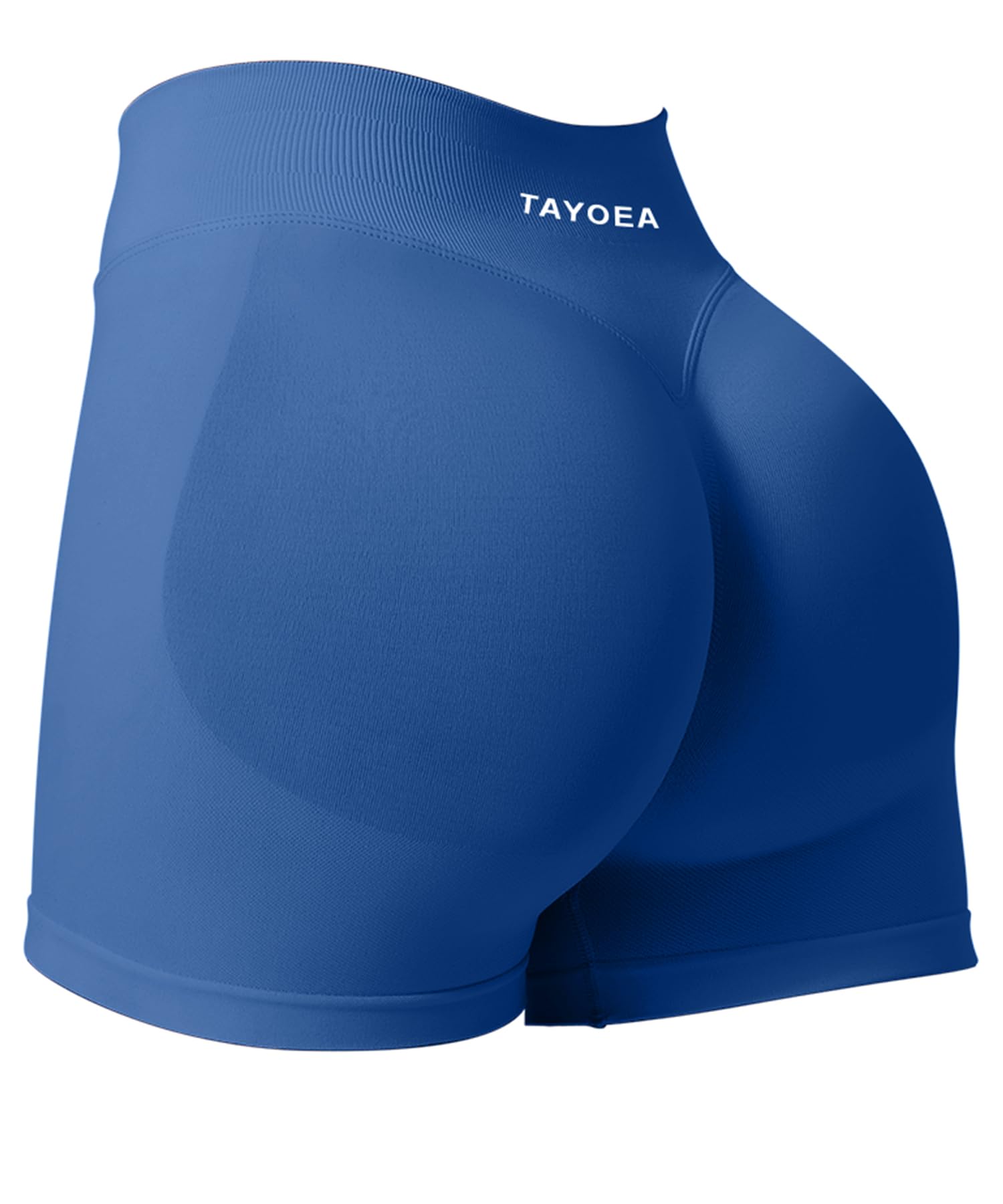 TAYOEA Pantalones Cortos Ciclismo Deportivos para Mujer Mallas Correr Cintura Alta Gimnasio Fitness Yoga Medias Push Up Booty Butt Scrunch Opaco Sin Costuras — view 21