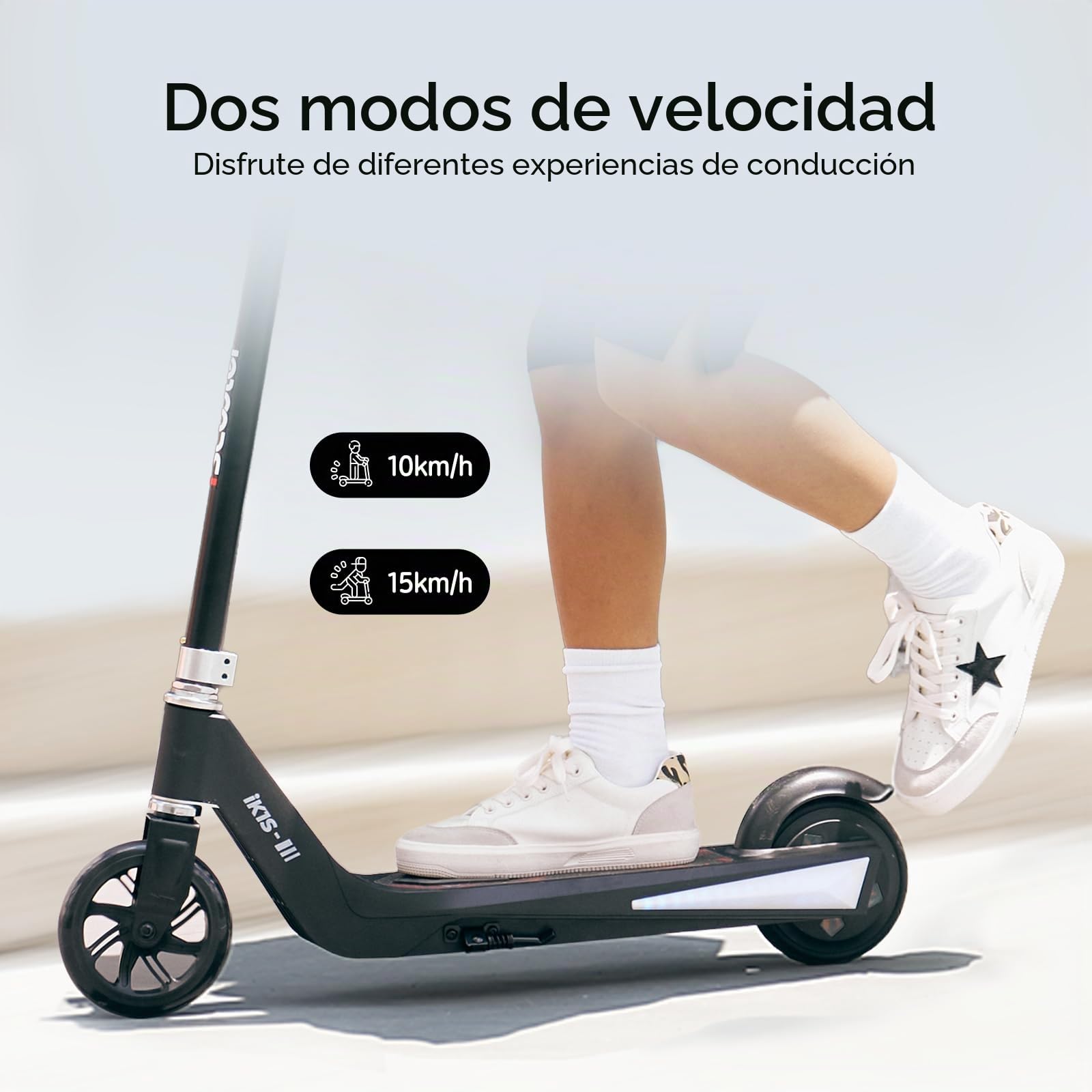 iScooter Ik3 Patinete eléctrico para niños, Juventud Unisex