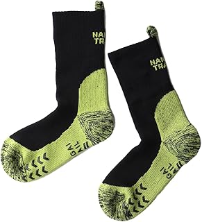 [ナイガイ] メリノウール混 登山 靴下 2重リブ 足口ループ付 足底滑り止め付き 総パイル クルー丈ソックス アウトドア メンズ＆レディース ソックス 靴下 男性 女性 プレゼント ギフト NAIGAITRAIL 90370007