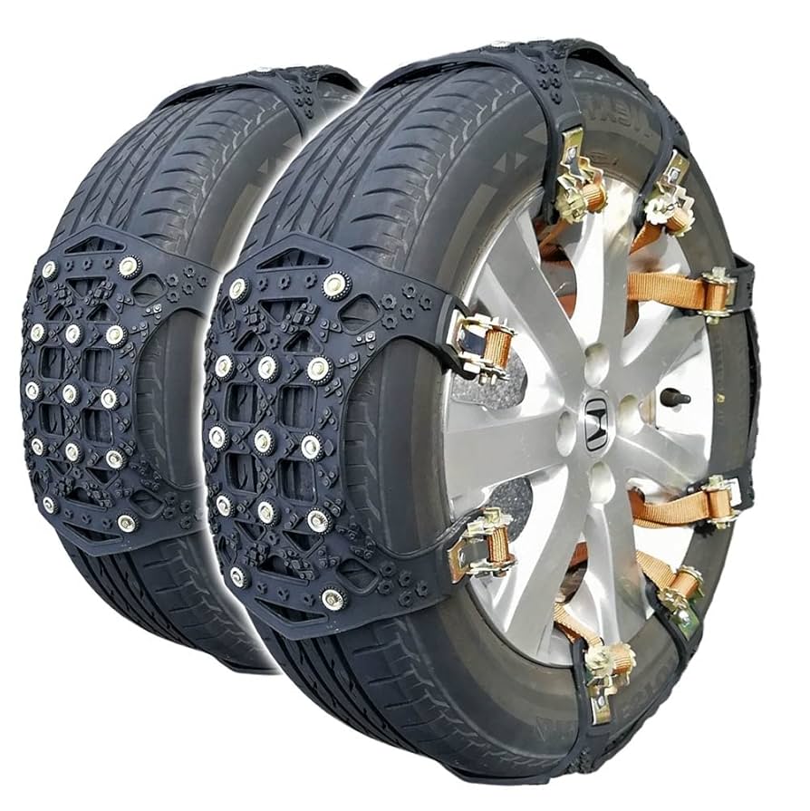 車　チェーン　スパイク　スタッドレス Amazon | タイヤチェーン スノーチェーン 4種スパイクピン 簡単