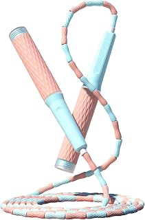 Cuerda de saltar de longitud ajustable que se enreda, libera cuentas segmentadas, cuerda de saltar para fitness, para niños, hombres y mujeres