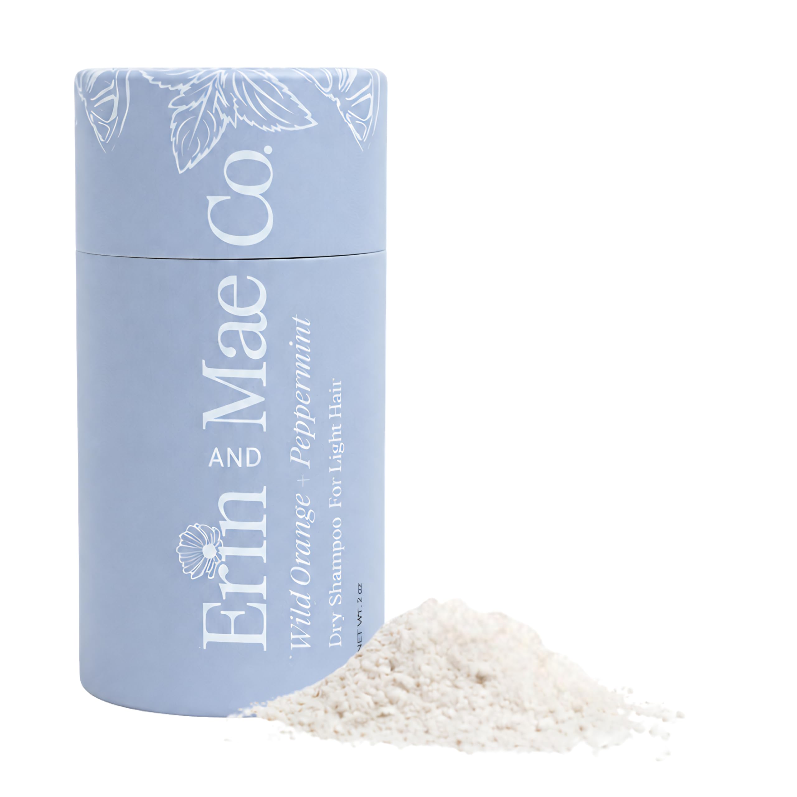 Dry Shampoo Powder | Natural Refreshing Non-Aerosol Organic Shampoo For Women & Men | Artificial Fragrance Free With Less Grease | Travel Size Eco-Friendly Paper Shaker Tube | Light Hair - 2oz